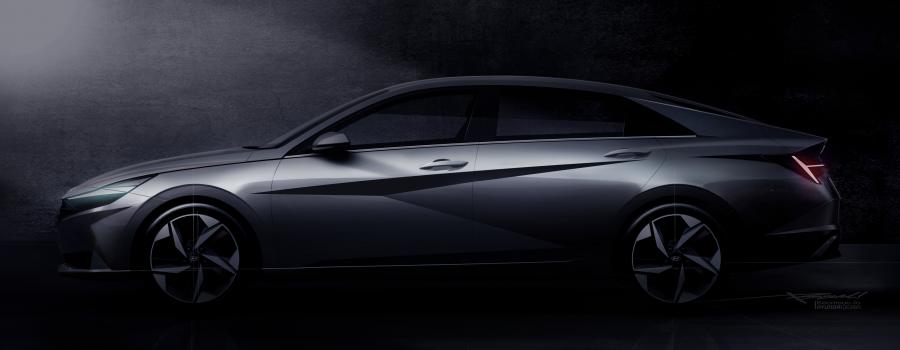 Эскиз Hyundai Elantra (CN7) 2020 года  (NA) (фото 54 из 67)